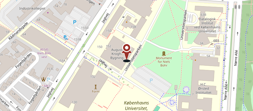 OpenStreetMap view of Universitetsparken 13